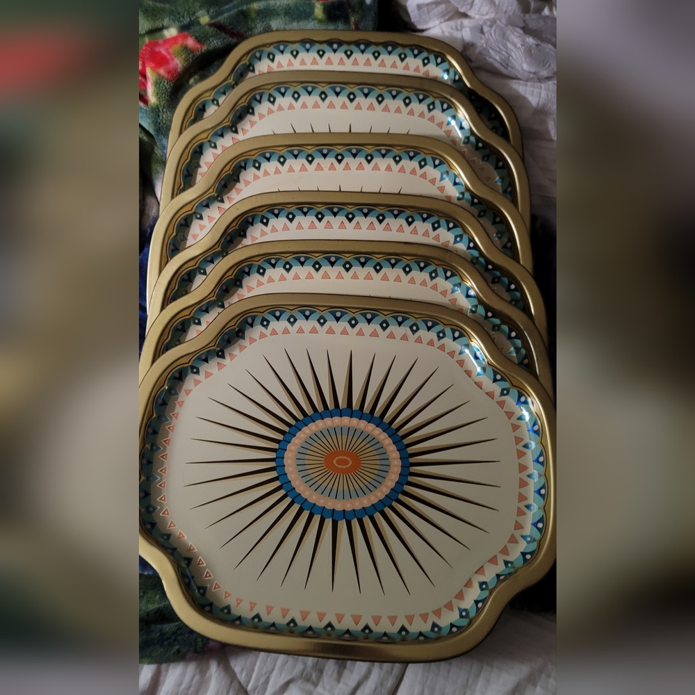 Rare! Set of 6 "236 Tulips" Baret Ware